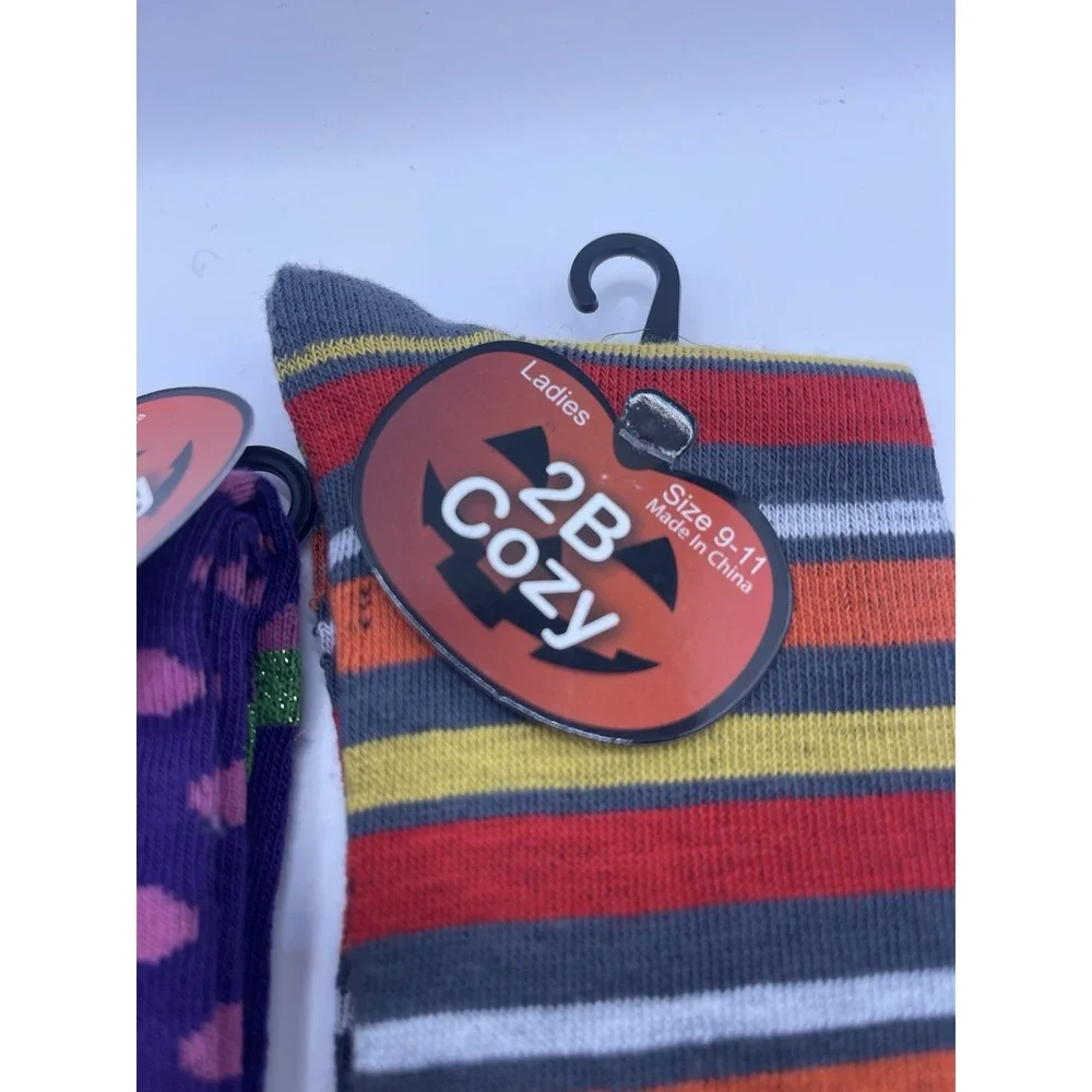 NWT 3‎ Women's Multicolored  Pattern Soft Socks ~ Size 9-11